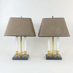 Bouillotte stiliaus staliniai šviestuvai 2 vnt. komplektas 23,5x34x50,5 cm