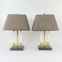 Bouillotte stiliaus staliniai šviestuvai 2 vnt. komplektas 23,5x34x50,5 cm