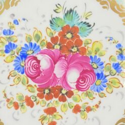 Porcelianinė “Pillivuyt” lėkštė su gėlių raštais 22x22x1,5 cm