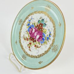 Porcelianinė “Pillivuyt” lėkštė su gėlių raštais 22x22x1,5 cm