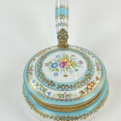 Porcelianinis indas trupiniams su žalvario detalėmis 14,5×25,5×10 cm