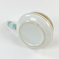 Porcelianinis indas trupiniams su žalvario detalėmis 14,5×25,5×10 cm