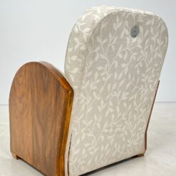 Art deco riešutmedžio foteliai 2 vnt. komplektas 78x71x90 cm, 38 cm