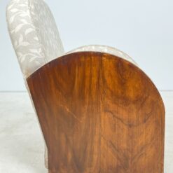 Art deco riešutmedžio foteliai 2 vnt. komplektas 78x71x90 cm, 38 cm