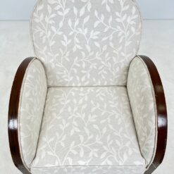 Art deco riešutmedžio foteliai 2 vnt. komplektas 78x71x90 cm, 38 cm