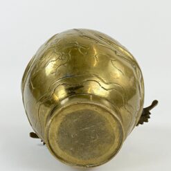 Žalvarinė rytietiška vaza su drakonų atvaizdu 13x14x14 cm