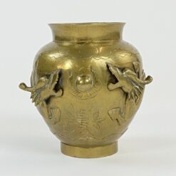 Žalvarinė rytietiška vaza su drakonų atvaizdu 12,5x13,5x14 cm