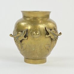 Žalvarinė rytietiška vaza su drakonų atvaizdu 12,5×13,5×14 cm