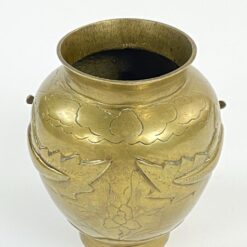 Žalvarinė rytietiška vaza su drakonų atvaizdu 12,5×13,5×14 cm