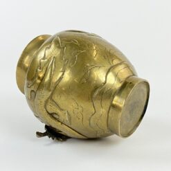 Žalvarinė rytietiška vaza su drakonų atvaizdu 12,5×13,5×14 cm