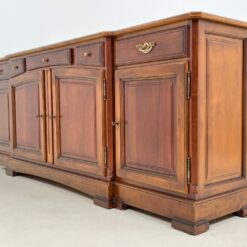 Klasikinio stiliaus plati riešutmedžio komoda 52x251x97 cm