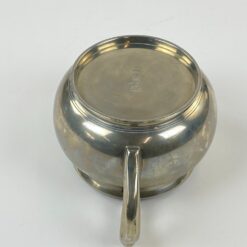 Prancūziškas arbatinuko, cukrinės, ąsotėlio ir padėklo servizas iš alavo