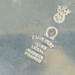 Prancūziškas arbatinuko, cukrinės, ąsotėlio ir padėklo servizas iš alavo