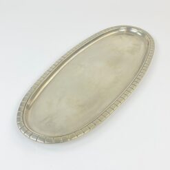 Prancūziškas arbatinuko, cukrinės, ąsotėlio ir padėklo servizas iš alavo