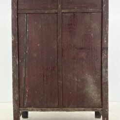 Senovinė juodos spalvos rytietiška komoda su piešiniais 56,5x123x178,5 cm