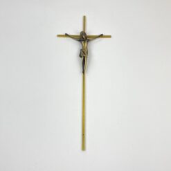 Kabinamas žalvarinis kryžius 3,5x18x45 cm