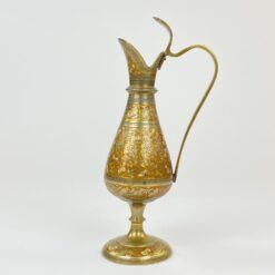 Indiška žalvarinė vaza – ąsotėlis 7,5×10,5×24 cm