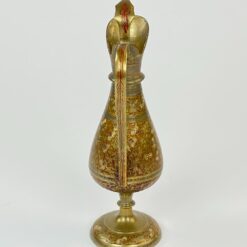 Indiška žalvarinė vaza – ąsotėlis 7,5×10,5×24 cm