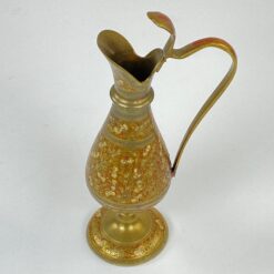 Indiška žalvarinė vaza – ąsotėlis 7,5×10,5×24 cm