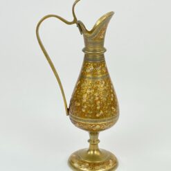 Indiška žalvarinė vaza – ąsotėlis 7,5×10,5×24 cm