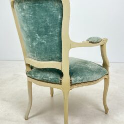 Medinis provanso stiliaus krėslas su gobelenu 60x58x87 cm, 47 cm