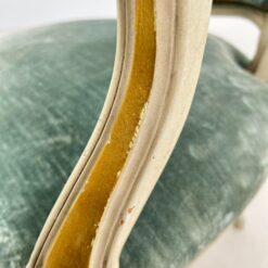 Medinis provanso stiliaus krėslas su gobelenu 60x58x87 cm, 47 cm