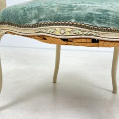 Medinis provanso stiliaus krėslas su gobelenu 60x58x87 cm, 47 cm