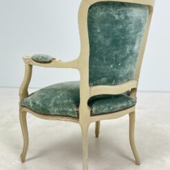 Medinis provanso stiliaus krėslas su gobelenu 60x58x87 cm, 47 cm