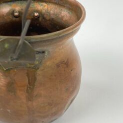 Varinis miniatiūrinis puodas su rankena 8x10x7,5 cm