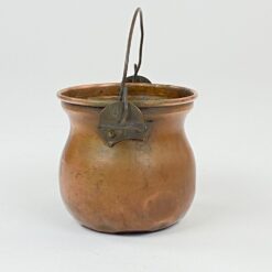 Varinis miniatiūrinis puodas su rankena 8x10x7,5 cm