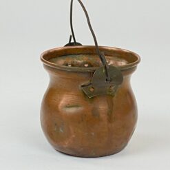 Varinis miniatiūrinis puodas su rankena 8x10x7,5 cm