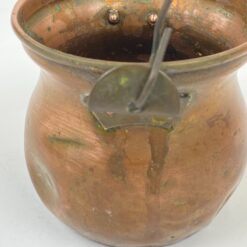 Varinis miniatiūrinis puodas su rankena 8x10x7,5 cm