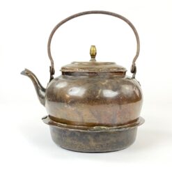 Dekoratyvinis žalvarinis arbatinukas metaline rankena (3000 ml) 23x25x19,5 cm