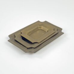 Žalvariniai padėklai 3 vnt. komplektas