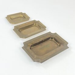 Žalvariniai padėklai 3 vnt. komplektas