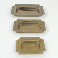 Žalvariniai padėklai 3 vnt. komplektas