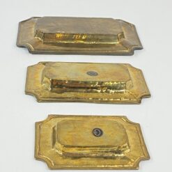 Žalvariniai padėklai 3 vnt. komplektas