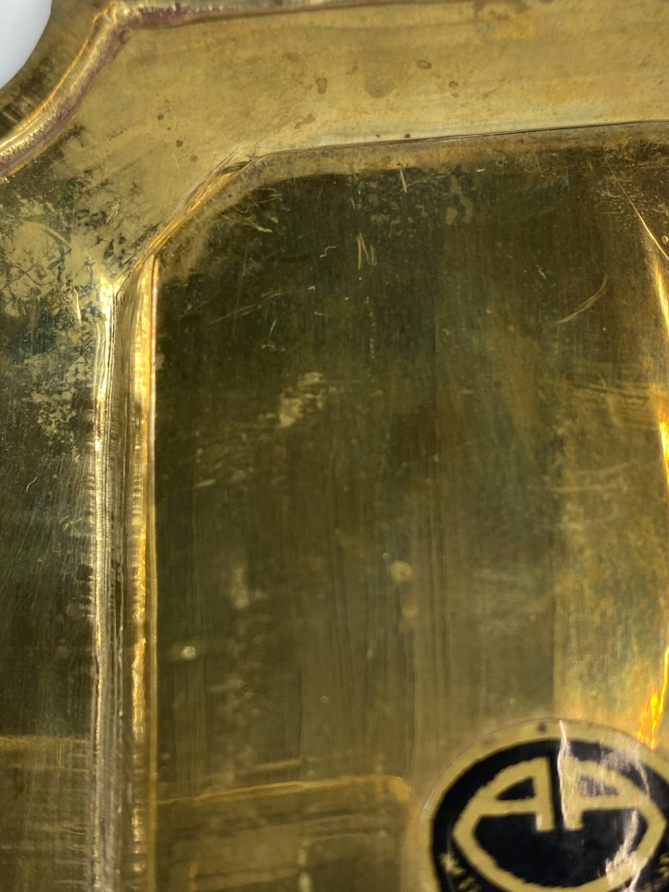 DN0109-lekstes-8 Žalvariniai padėklai 3 vnt. komplektas