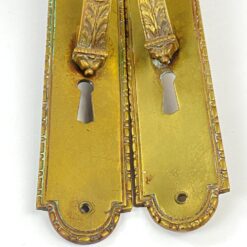 Žalvarinės durų rankenos 2 vnt. komplektas 8,5×4,5×28 cm