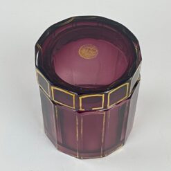 Stiklinis kosmetinis indelis su dangteliu 7,5×7,5×8,5 cm