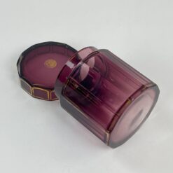 Stiklinis kosmetinis indelis su dangteliu 7,5×7,5×8,5 cm