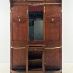 Raudonmedžio prieškambaris su veidrodžiu, kabykla, skėtine 34x135x198 cm