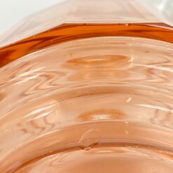 Stiklinis miniatiūrinis rožinės spalvos grafinas 11x11x13 cm