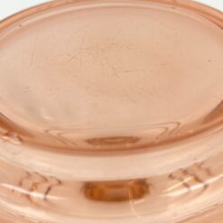 Stiklinis miniatiūrinis rožinės spalvos grafinas 11x11x13 cm