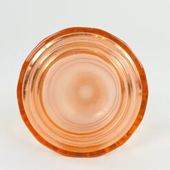 Stiklinis miniatiūrinis rožinės spalvos grafinas 11x11x13 cm