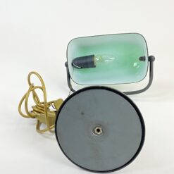 Stalinis bankininko šviestuvas žaliu stikliniu gaubtu 26x26x35,5 cm