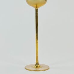 Žalvarinė žvakidė su perlamutriniu epoksido pagrindu 7,5×7,5×20 cm