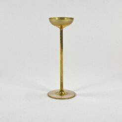 Žalvarinė žvakidė su perlamutriniu epoksido pagrindu 7,5×7,5×20 cm