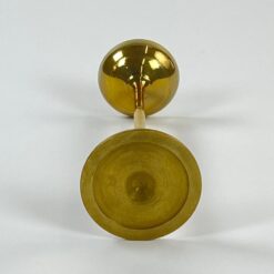 Žalvarinė žvakidė su perlamutriniu epoksido pagrindu 7,5×7,5×20 cm