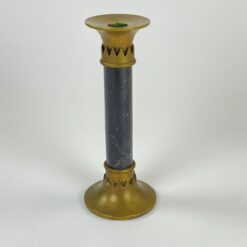 Žalvarinė žvakidė su marmuru 9x9x22 cm